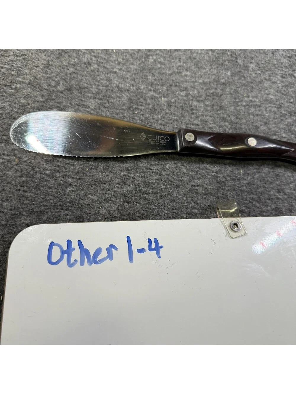 Cutco Sandwich Knife Brown Handle Stainless Steel 1768 K1 Made In USA Kitchen